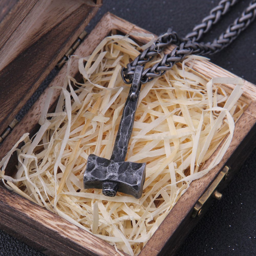 Viking Hammer Necklace - Viking - To My Son - We Love You To Vahalla And Back - Gnfr16003