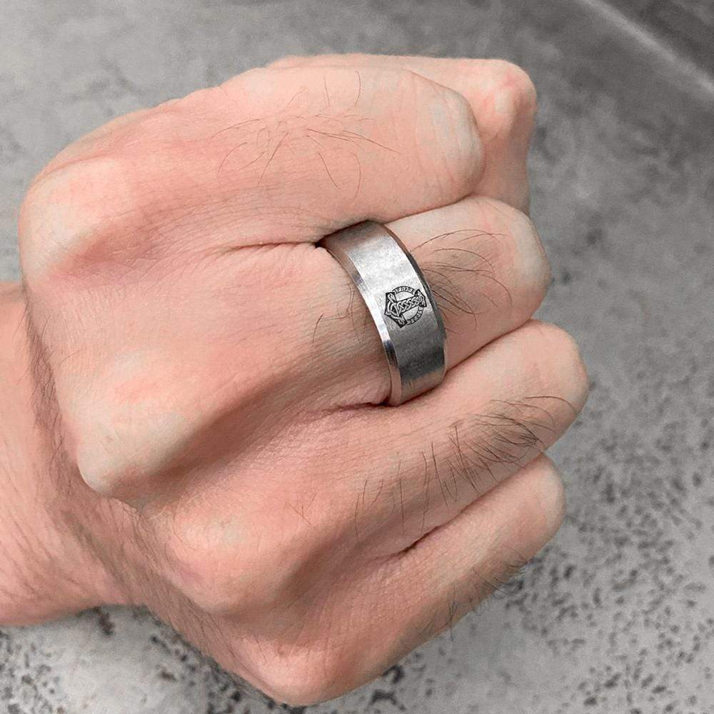 Viking Hammer Ring - Viking - To My Viking Dad - I Love You To Valhalla And Back - Gri18006