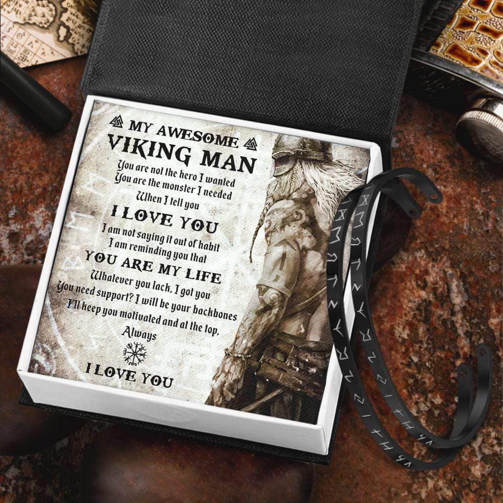 Viking Rune Couple Bracelets - My Viking Man - You Are My Life - Gbt26023