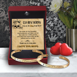 Viking Rune Couple Bracelets - Skull - To My King - Thank You For Being Mine - Gbt26039