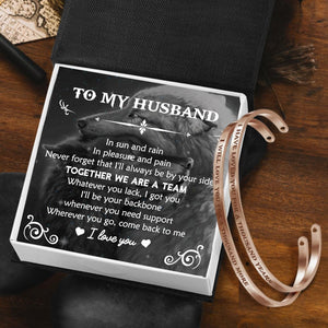 Viking Rune Couple Bracelets - To My Husband - Never Forget That I'll Always Be By Your Side - Gbt14001