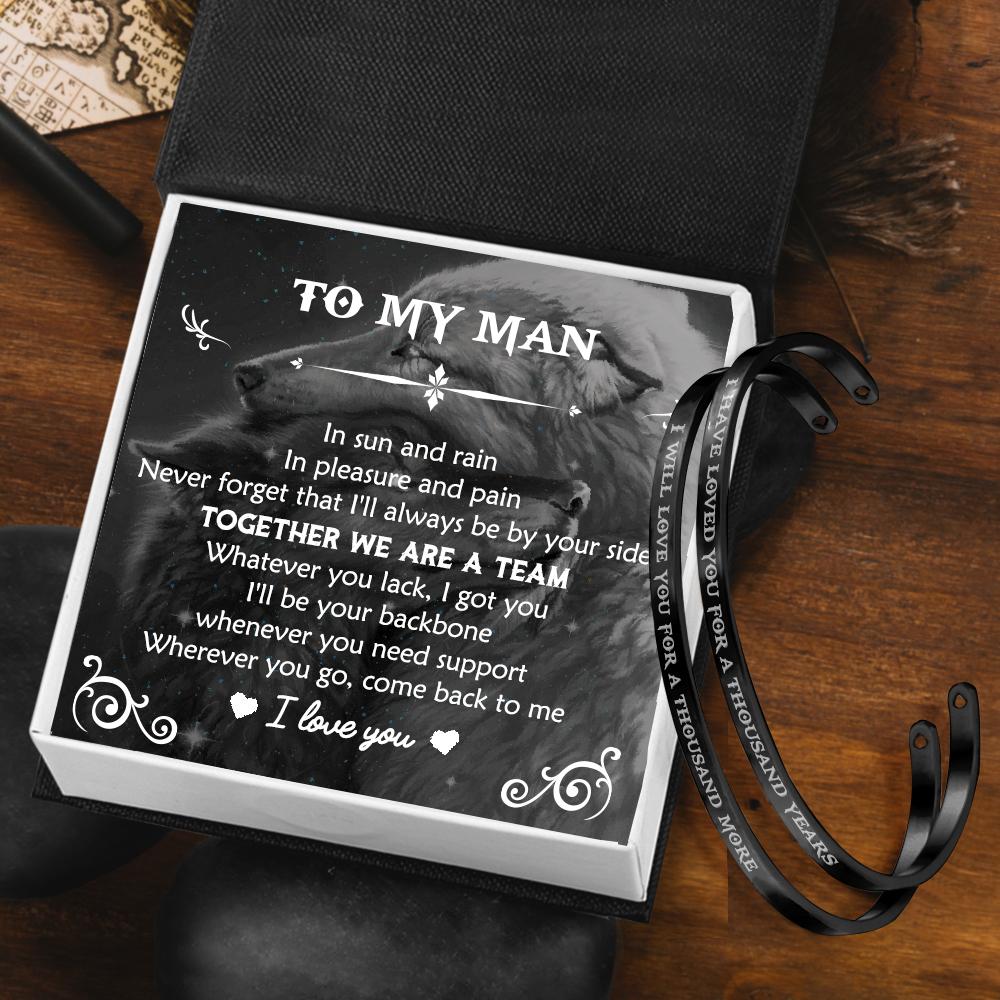 To My Son Love You Forever Bracelet, Wedding Day Gift From Loving
