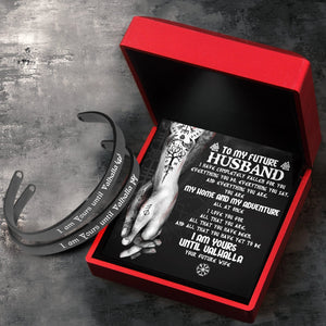 Viking Rune Couple Bracelets - Viking - To My Future Husband - I Am Yours Until Valhalla - Gbt24005