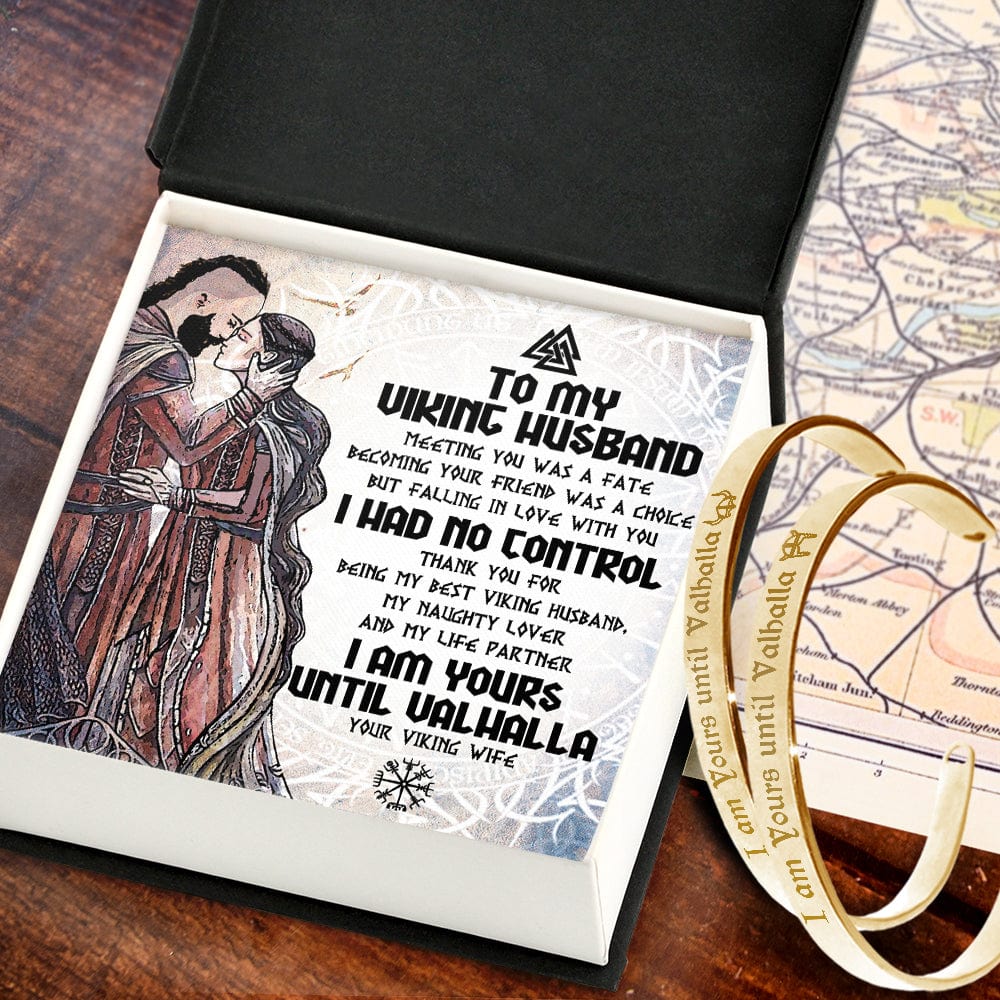 Viking Rune Couple Bracelets - Viking - To My Husband - I Had No Control - Gbt14010