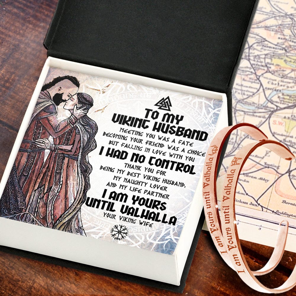 Viking Rune Couple Bracelets - Viking - To My Husband - I Had No Control - Gbt14010