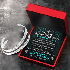 Viking Rune Couple Bracelets - Viking - To My Shield Maiden - I Am Yours Until Valhalla - Gbt13042