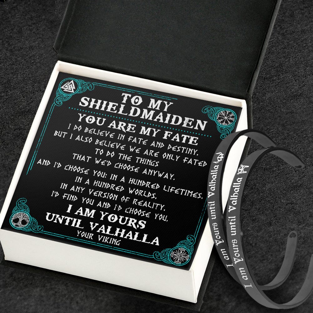 Viking Rune Couple Bracelets - Viking - To My Shield Maiden - You Are My Fate - Gbt13041