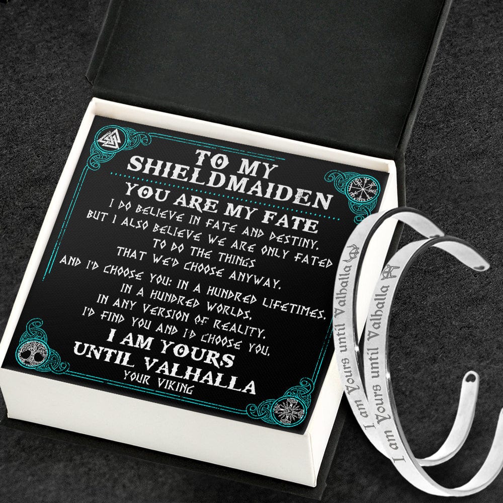 Viking Rune Couple Bracelets - Viking - To My Shield Maiden - You Are My Fate - Gbt13041