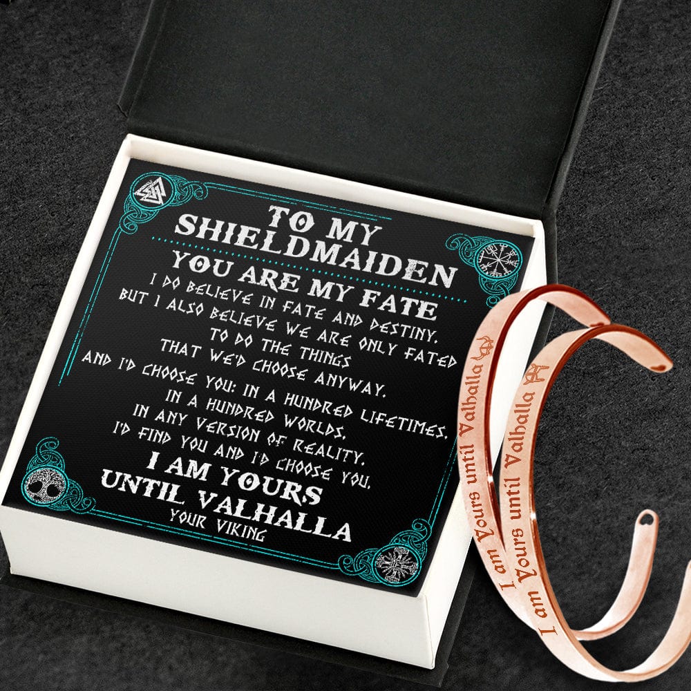 Viking Rune Couple Bracelets - Viking - To My Shield Maiden - You Are My Fate - Gbt13041