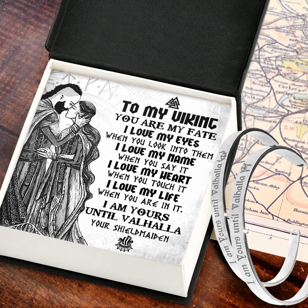 Viking Rune Couple Bracelets - Viking - To My Viking - I Am Yours Until Valhalla - Gbt26045