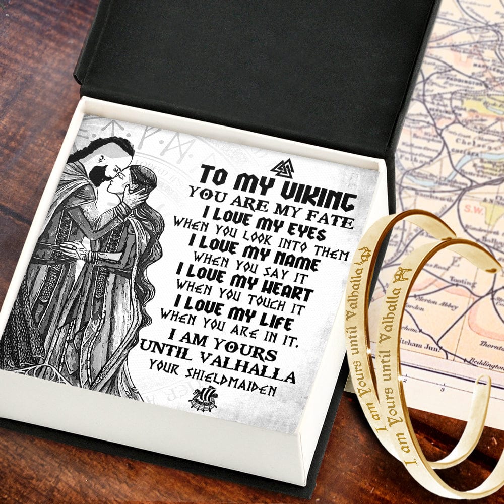 Viking Rune Couple Bracelets - Viking - To My Viking - I Am Yours Until Valhalla - Gbt26045