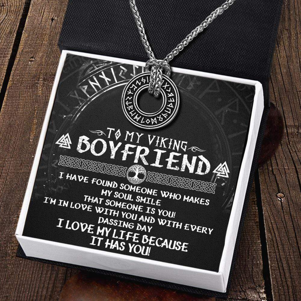 Viking Rune Necklace - My Viking Boyfriend - I'm In Love With You - Gndy12001