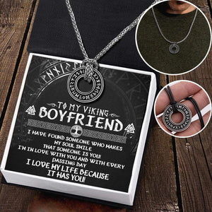 Viking Rune Necklace - My Viking Boyfriend - I'm In Love With You - Gndy12001