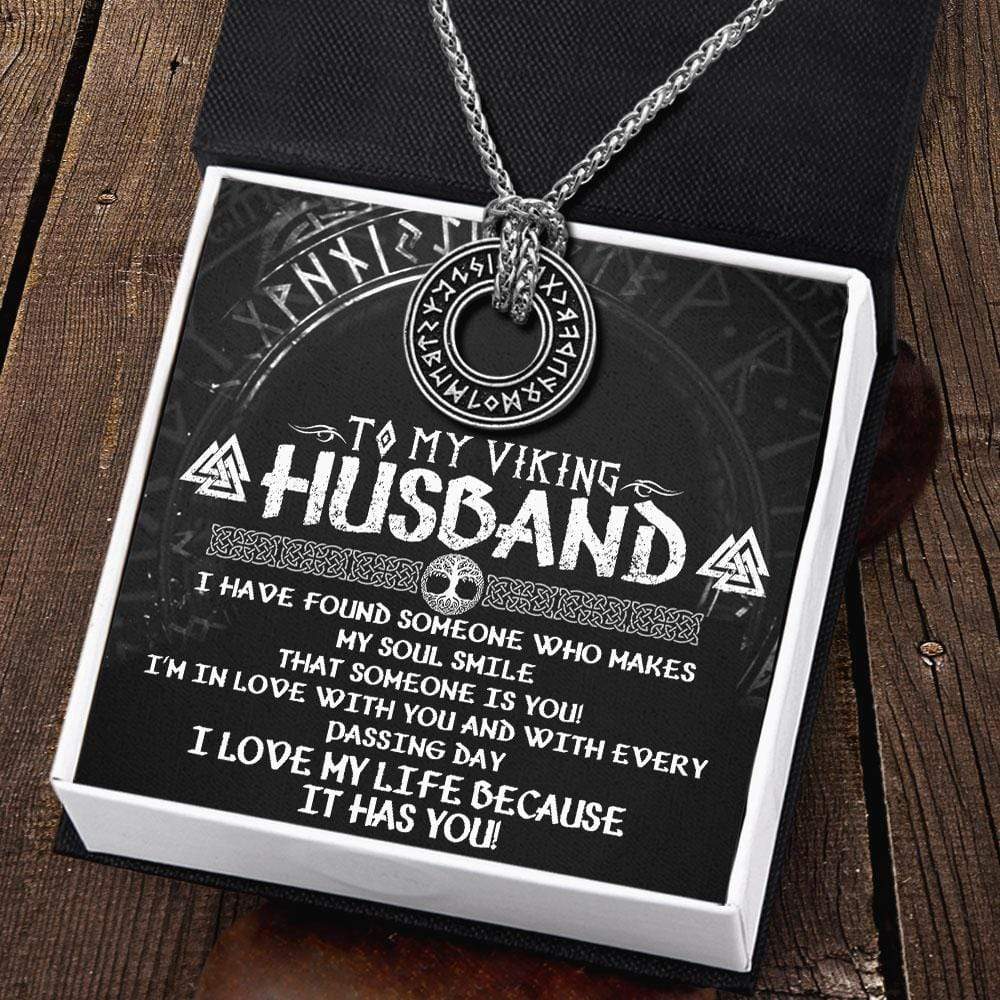 Viking Rune Necklace - My Viking Husband - I'm In Love With You - Gndy14001