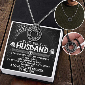 Viking Rune Necklace - My Viking Husband - I'm In Love With You - Gndy14001