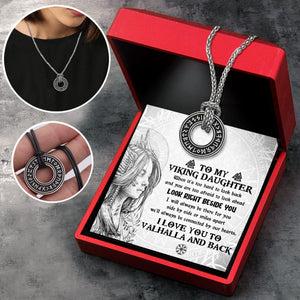 Viking Rune Necklace - Viking - To My Daughter - I Love You To Valhalla And Back - Gndy17002