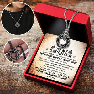 Viking Rune Necklace - Viking - To My Daughter - Trust Yourself, Know Your Worth - Gndy17001