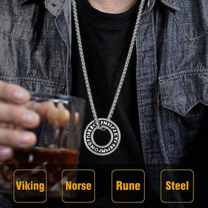 Viking Rune Necklace - Viking - To My Shield Maiden - I Love You To Valhalla And Back  - Gndy13004