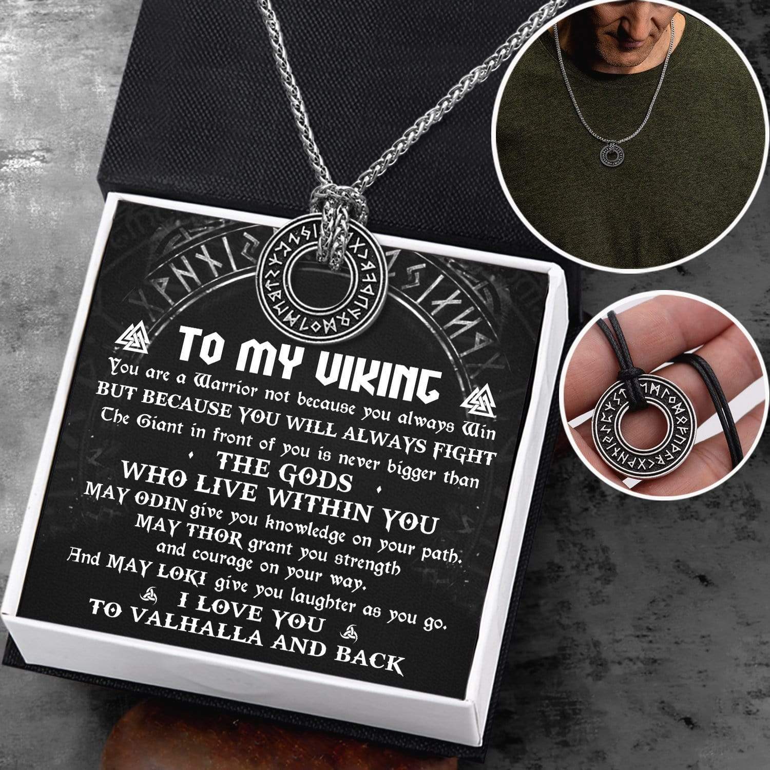 Vintage Stainless Steel Viking Necklace – GTHIC