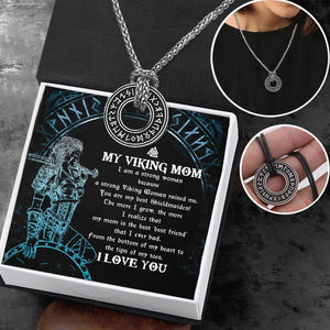 Viking Rune Necklace - Viking - To My Viking Mom - My Mom Is The Best 'Best Friend' That I Ever Had - Gndy19009
