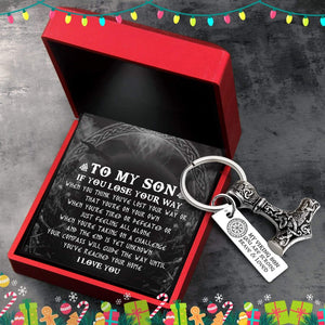 Viking Thor Keychain - Viking - To My Son - I Love You - Gkbv16003