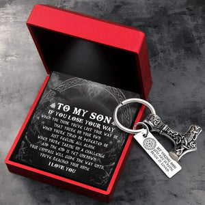 Viking Thor Keychain - Viking - To My Son - I Love You - Gkbv16003