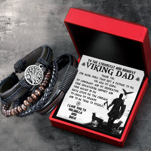 Viking Yggdrasil Bracelet - Viking - To My Viking Dad - Thank You For Being More Than Just A Father To Me - Gbag18003