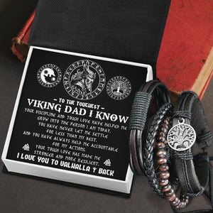 Viking Yggdrasil Bracelet - Viking - To My Viking Dad - Your Tough Love Has Made Me Stronger And More Resilient - Gbag18004