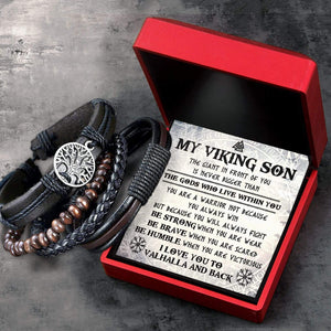 Viking Yggdrasil Bracelet - Viking - To My Viking Son - Be Strong When You Are Weak - Gbag16001