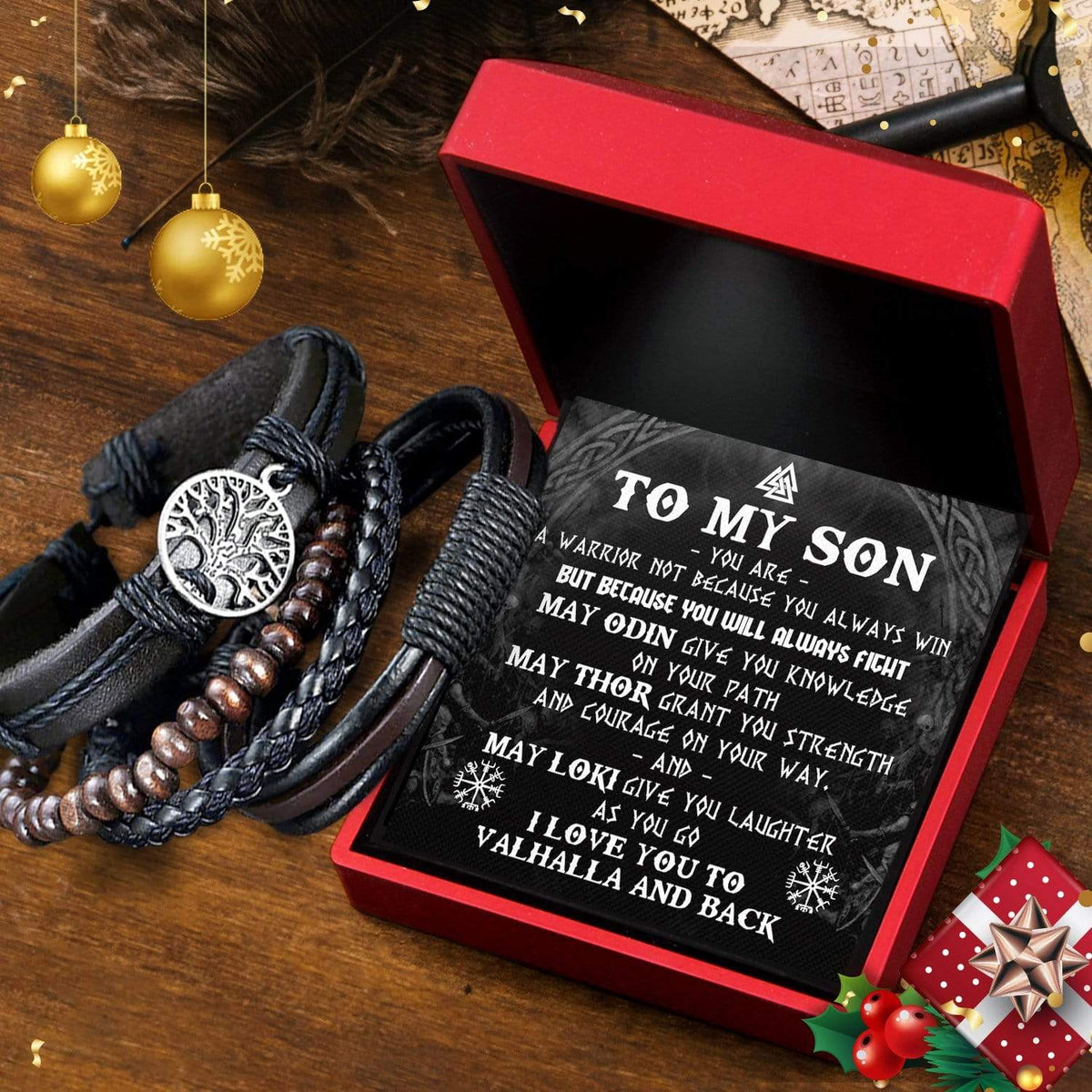 Viking Yggdrasil Bracelet - Viking - To My Viking Son - You Are A Warrior - Gbag16002