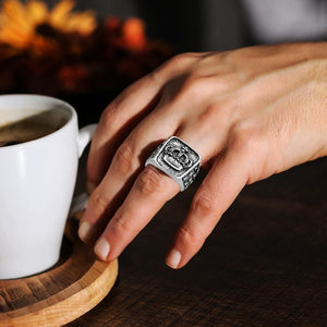 Vintage Crown Ring - My Man - I Am Yours And You Are Mine - Grd26004