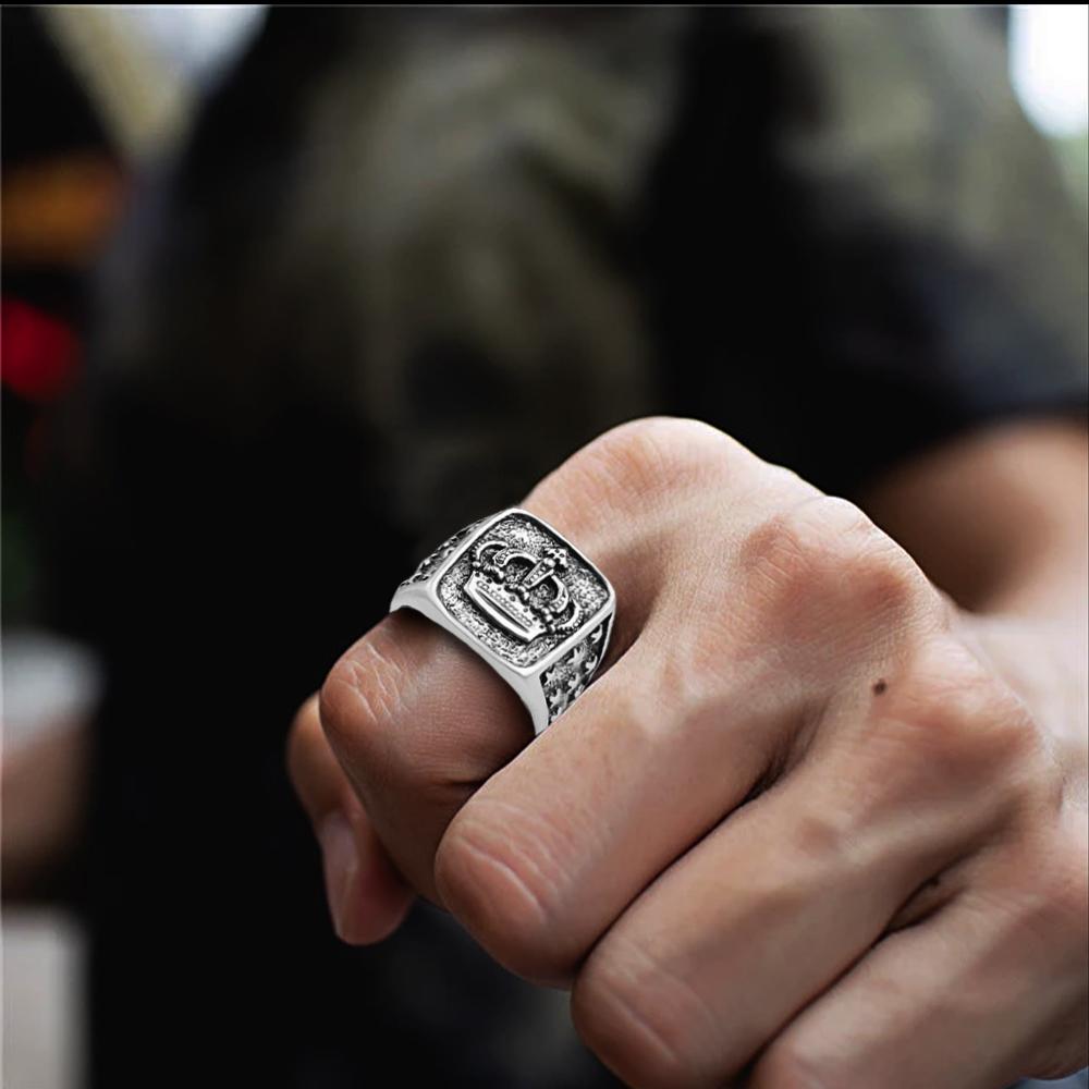 Vintage Crown Ring - My Man - Together We Are A Team - Grd26005