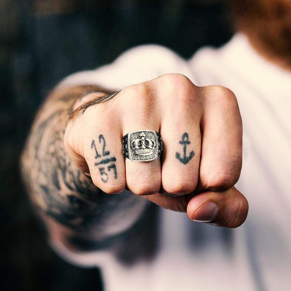 Vintage Crown Ring - Skull - My Man - I'd Find You And I'd Choose You - Grd26010