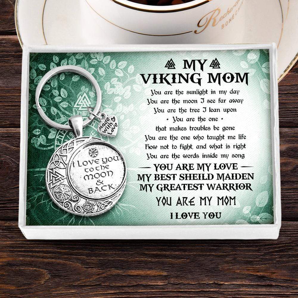 Vintage Moon Keychain - My Viking Mom - You Are My Mom - Gkcb19001