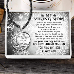 Vintage Moon Necklace  - My Viking Mom - You Are My Mom - Gnzi19001