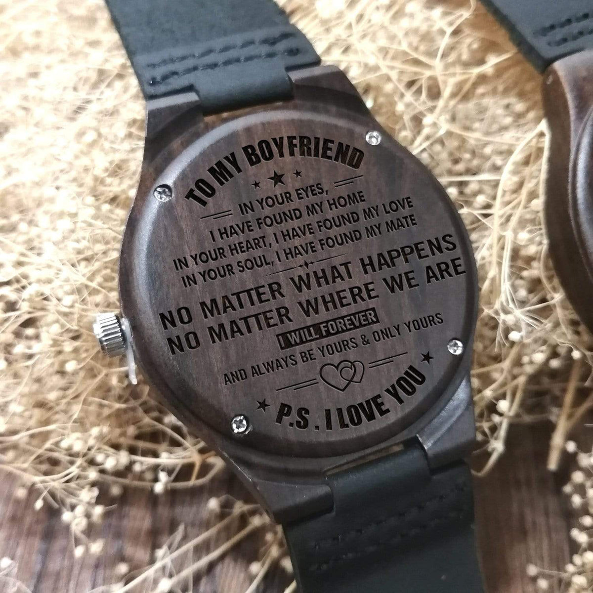 W1203 - I Have Found My Home - My Boyfriend - Wooden Watch