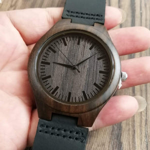 W1309 - Thank You For Not Giving My Husband Up For Adoption - Wooden Watch