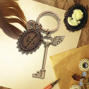 Winged Key Keychain - To My Lady - You Unlock My Heart - Gkbu13002