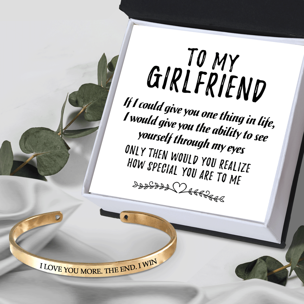 Women Bracelet - Family - To My Girlfriend - I Love You More - Gbzf13005