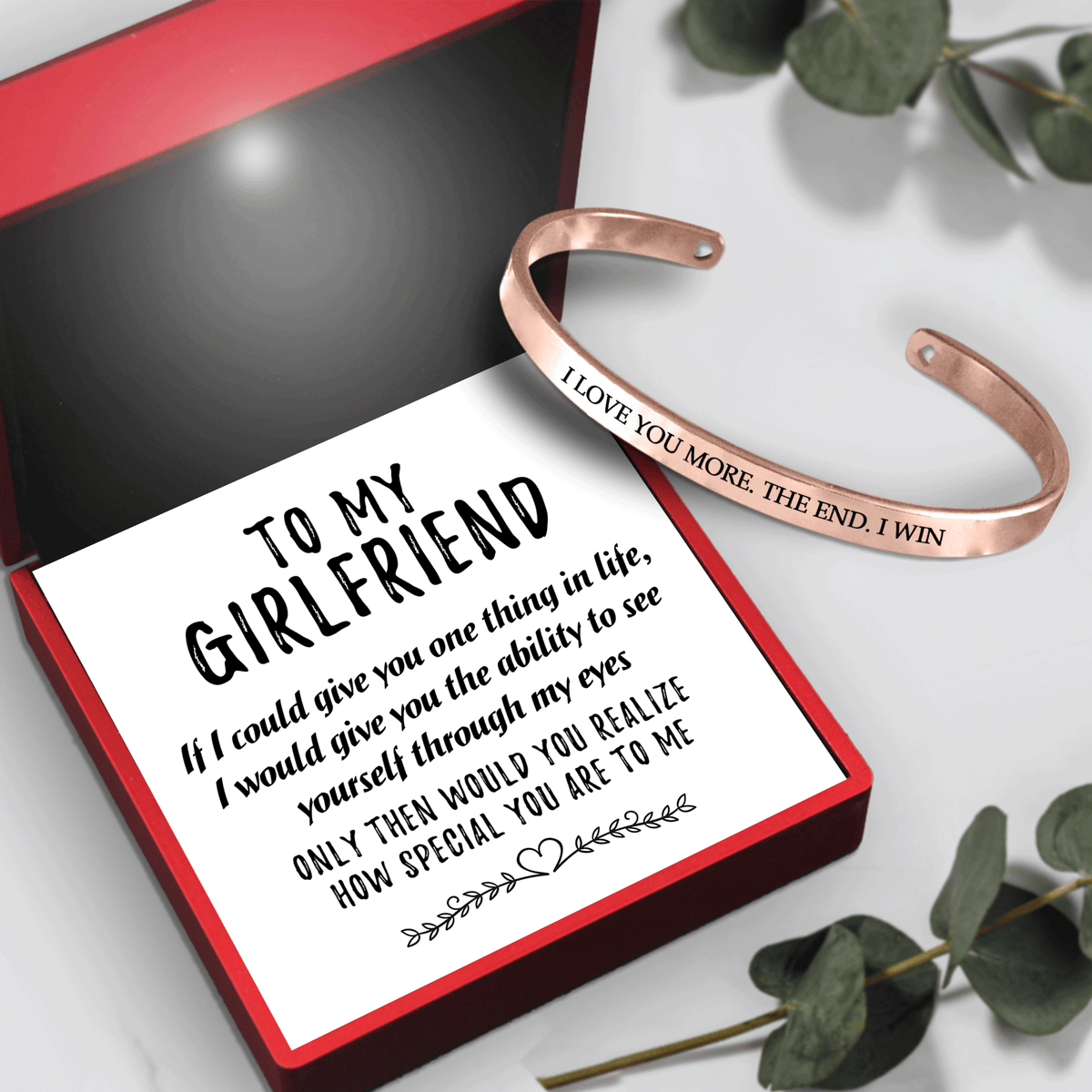 Women Bracelet - Family - To My Girlfriend - I Love You More - Gbzf13005