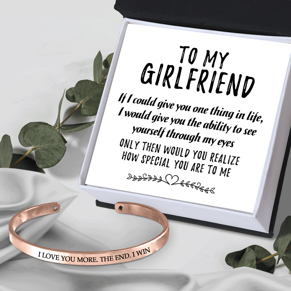 Women Bracelet - Family - To My Girlfriend - I Love You More - Gbzf13005