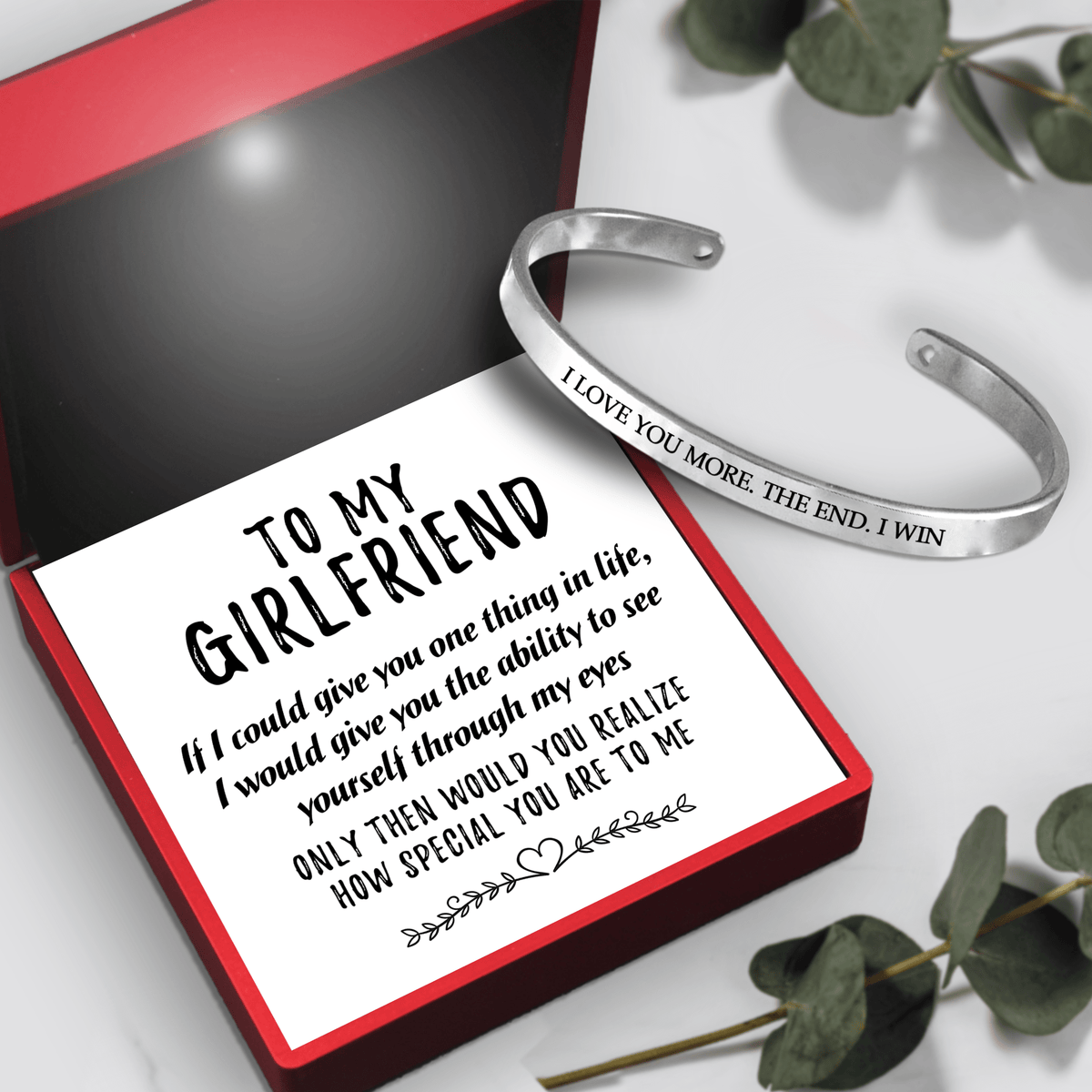 Women Bracelet - Family - To My Girlfriend - I Love You More - Gbzf13005