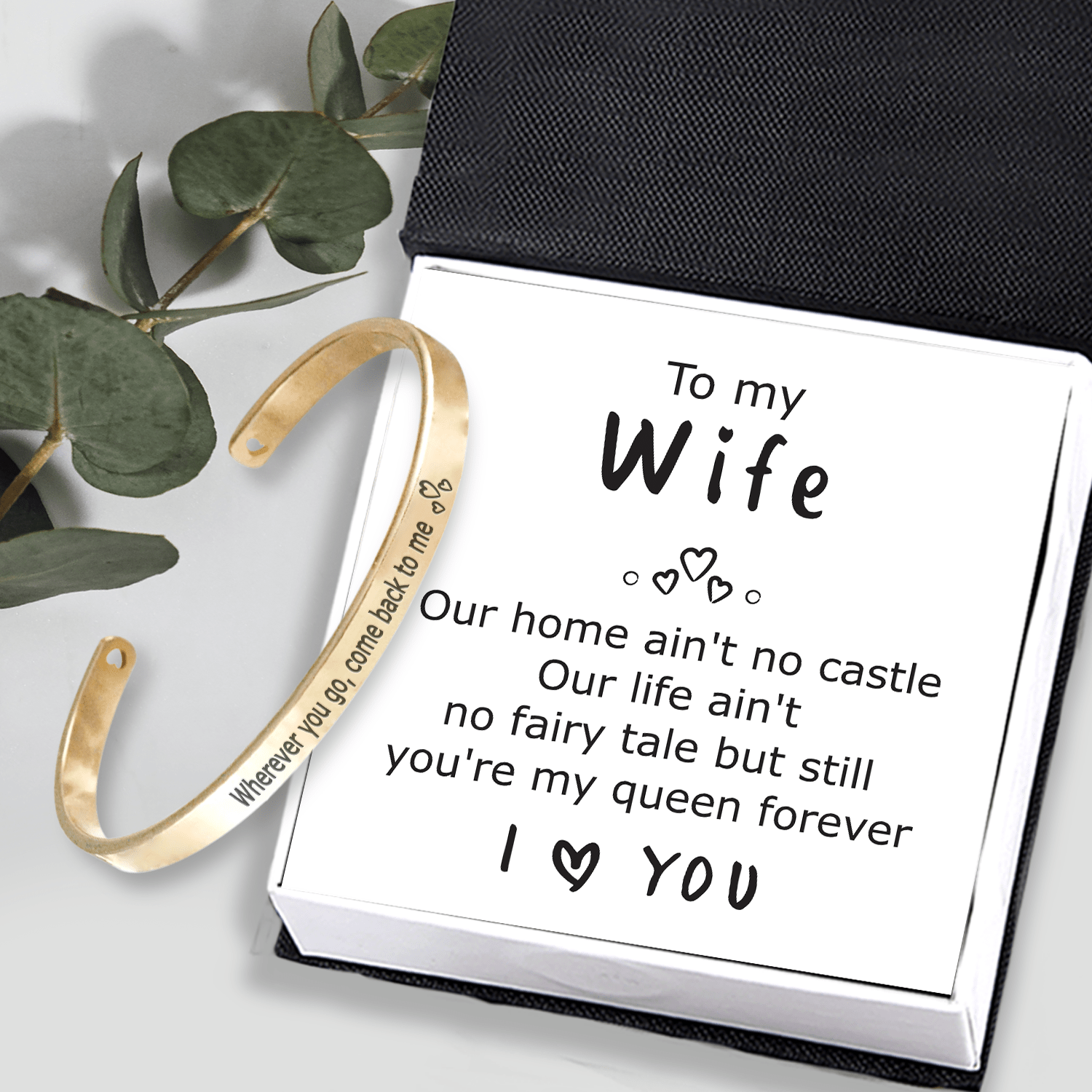 Women Bracelet - Family - To My Wife - You're My Queen Forever - Gbzf15010