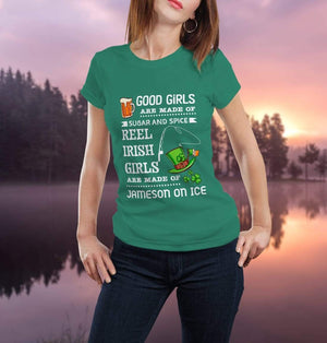 Women T-shirt - Spice Reel Irish Girls Are Made Of Jameson On Ice - Tsb34002