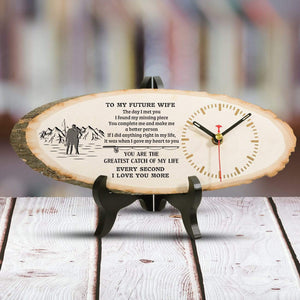 Wood Clock - To My Future Wife - The Day I Met You I Found My Missing Piece - Gwi25002
