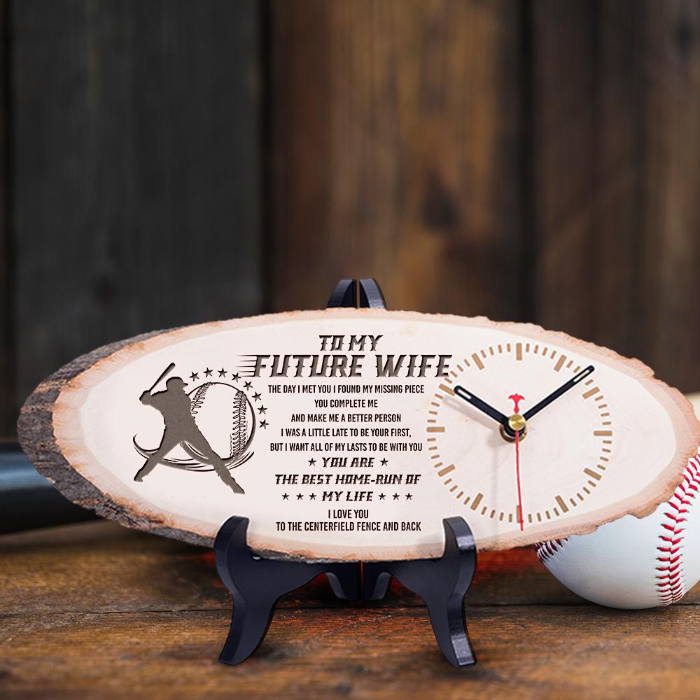 Wood Clock - To My Future Wife - You Complete Me And Make Me A Better Person - Gwi25003