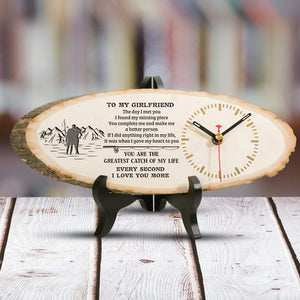Wood Clock - To My Girlfriend - The Day I Met You I Found My Missing Piece - Gwi13002