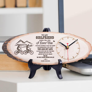 Wood Clock - To My Girlfriend - You Are My Life - Gwi13006
