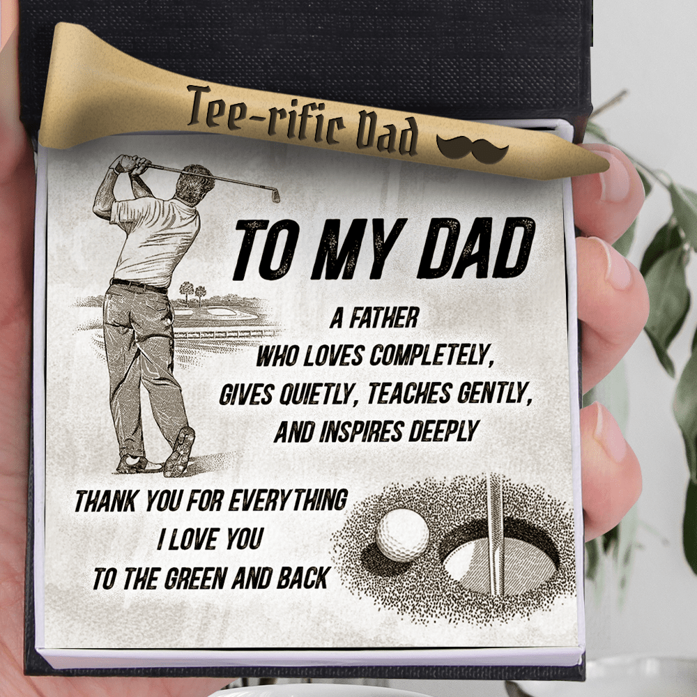 Wooden Golf Tee - Golf - To My Dad - Thank You For Everything - Gah18005
