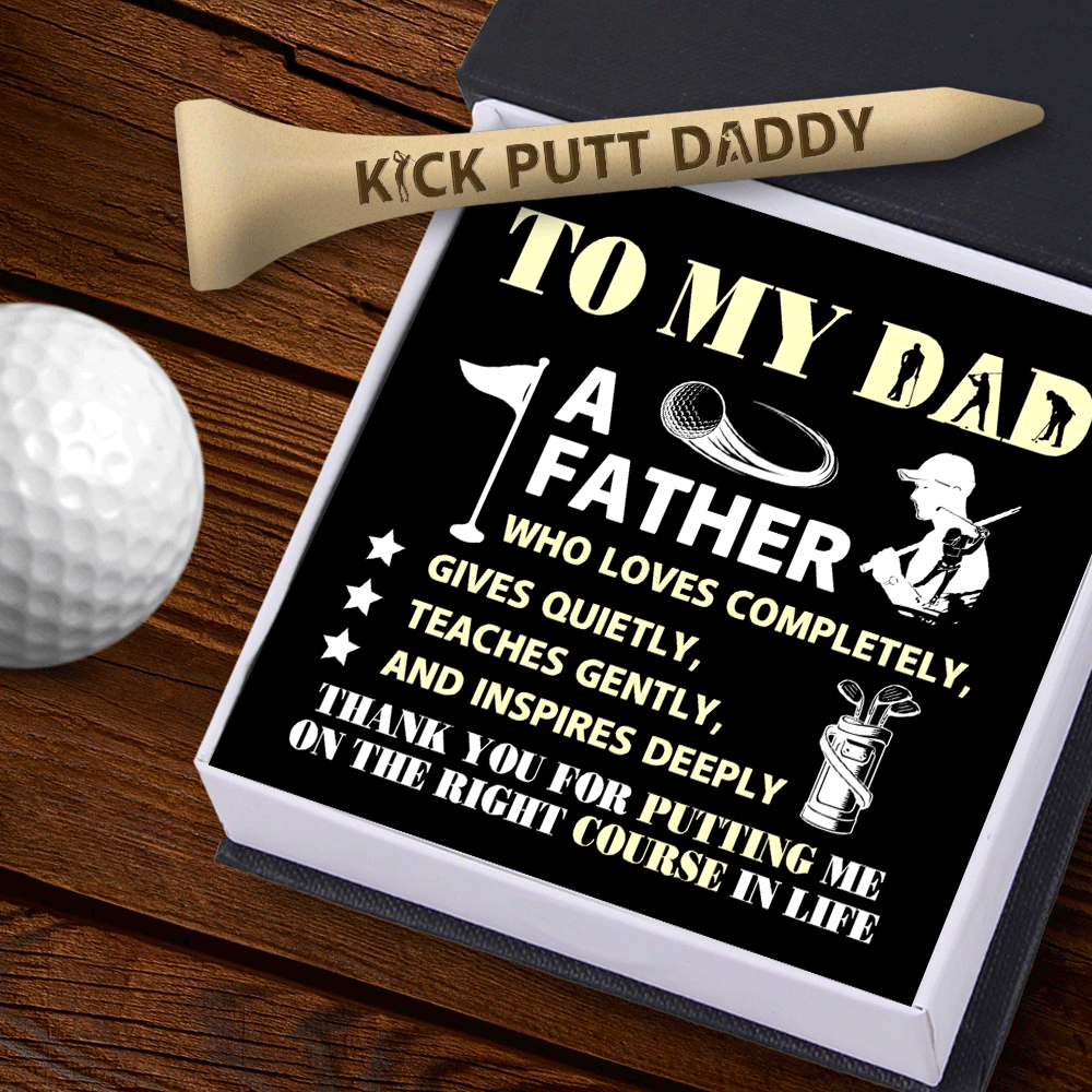 Wooden Golf Tee - Golf - To My Dad - Thank You - Gah18011